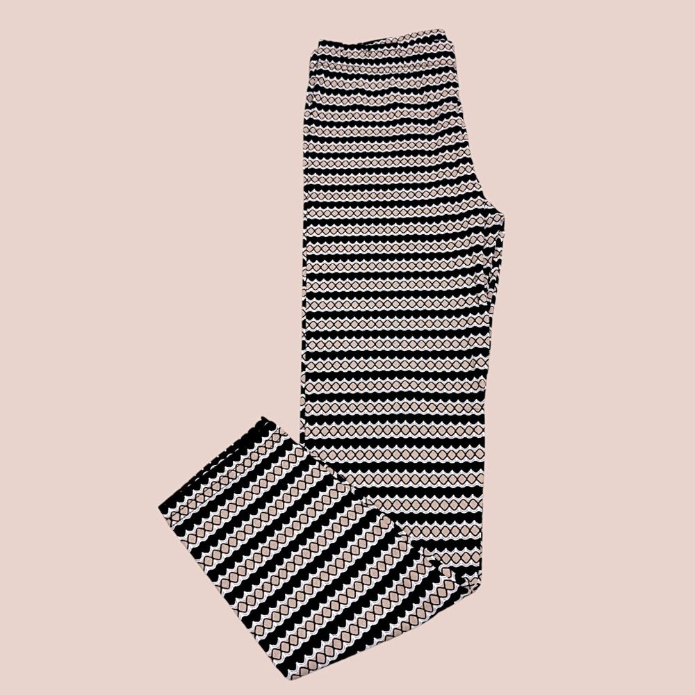 Booky Full length Soft Cotton stretchy leggings Skinny Fit Waves Print NWOT